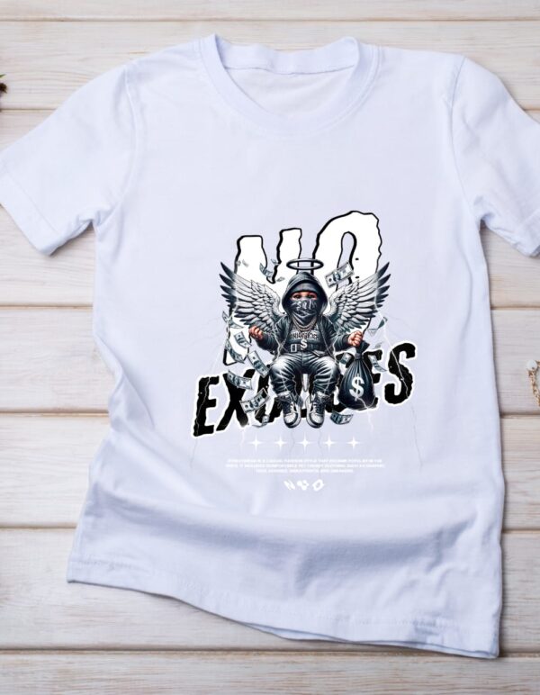Premium Regular Fit T-Shirt white No excuse